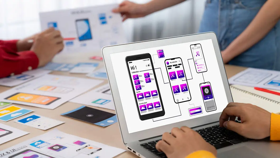 UX Designer working on a project